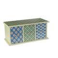 DOREX Box mit 3 Schubladen, Holz, Mehrfarbig, Einheitsgröße