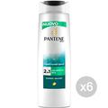 Pantene 2in1 Shampoo für Haarpflege und Haarbehandlung, Mehrfarbig, 6 Stück