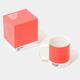 Pantone Living Coral 16-1546 Porzellan Becher