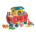 Tender Leaf Toys Noah's Shape Sorter Ark - Wooden Animal Shape Sorting Game