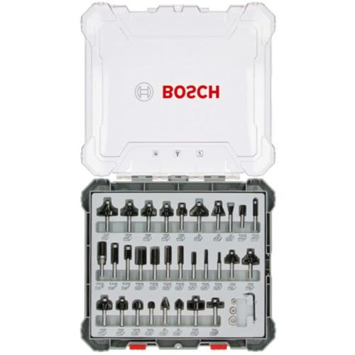 Fräser Set Mixed 30 teilig 6 mm Schaft für Oberfräsen 2607017474 – Bosch