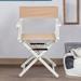 Casual Home Folding Director Chair Solid Wood in White/Brown | 33.75 H x 21.75 W x 17 D in | Wayfair CHFL1213 33417904