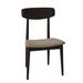 Corrigan Studio® Tylor Side Chair Wood/Upholstered in Brown | 33 H x 19.75 W x 18 D in | Wayfair FAF0C29B33ED459BBCDD7BB448779B41