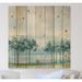 East Urban Home Across the Lake VI - Lake House Print on Natural Pine Wood in Gray | 46 H x 46 W x 0.78 D in | Wayfair