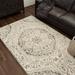 Gray/White 120 x 0.91 in Area Rug - Darby Home Co Genova Oriental Cream/Gray Area Rug Polyester | 120 W x 0.91 D in | Wayfair