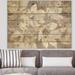 East Urban Home Beige & Brown Blossiming Flowers - Farmhouse Print on Natural Pine Wood in Brown/Red | 12 H x 20 W x 1 D in | Wayfair