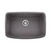Blanco Valea SILGRANIT 27" L x 18" W Undermount Kitchen Sink Granite in Black/Gray/White | 9.5 H x 18 D in | Wayfair 442548