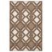 White 24 x 0.25 in Area Rug - Nikki Chu Samba Geometric Brown/Ivory Indoor/Outdoor Area Rug Polypropylene | 24 W x 0.25 D in | Wayfair RUG143881