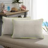 Rosecliff Heights Adda Sunbrella Cast Indoor/Outdoor Lumbar Pillow Polyester/Polyfill/Acrylic | 13 H x 20 W x 6 D in | Wayfair