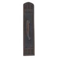 BRASS Accents Oxford Pull Plate w/ Colonial Revival Pull in Brown | 18 H x 3.38 W x 2.25 D in | Wayfair A04-P5841-RV5-613VB