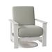 Telescope Casual Leeward Swivel Recliner Patio Chair w/ Cushions Plastic in White | 39 H x 33 W x 35 D in | Wayfair 869685A01