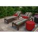 Lark Manor™ Atyanna Indoor/Outdoor Sunbrella Chaise Cushion Acrylic, Polyester in Red/Gray/Blue | 3.5 H x 22.5 W in | Wayfair