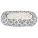 Majestic Pet Products Links Sherpa Bagel Bolster Polyester in Gray | 7 H x 35 D in | Wayfair 78899554033