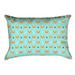 Latitude Run® Avicia Indoor/Outdoor Lumbar Pillow Polyester/Polyfill blend in Green/Blue | 14 H x 20 W x 3 D in | Wayfair