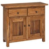 Millwood Pines Sideboard Solid Reclaimed Wood 29.5" x 11.8" x 25.6" Wood in Brown | 25.6 H x 29.5 W x 11.8 D in | Wayfair