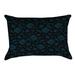 Latitude Run® Avicia Indoor/Outdoor Lumbar Pillow Polyester/Polyfill blend in Blue | 14 H x 20 W x 3 D in | Wayfair