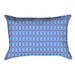 Latitude Run® Avicia Indoor/Outdoor Lumbar Pillow Polyester/Polyfill blend in Orange/Blue | 14 H x 20 W x 3 D in | Wayfair
