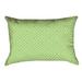 Latitude Run® Avicia Indoor/Outdoor Lumbar Pillow Polyester/Polyfill blend in Orange/Green | 14 H x 20 W x 3 D in | Wayfair