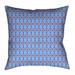 Latitude Run® Avicia Geometric Throw Pillow Polyester/Polyfill blend in Orange/White/Blue | 36 H x 36 W x 14 D in | Wayfair