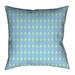 Latitude Run® Avicia Geometric Throw Pillow Polyester/Polyfill blend in Gray/Blue/White | 36 H x 36 W x 14 D in | Wayfair