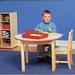 Childcraft Wood Round Writing Table Wood/Laminate in Brown | 28 H in | Wayfair 1473464