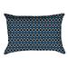 Latitude Run® Avicia Indoor/Outdoor Lumbar Pillow Polyester/Polyfill blend in Blue | 14 H x 20 W x 3 D in | Wayfair