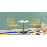 Mistana™ Baby & Kids Aahil Cross Wire Activity Kids Chair, Steel in Orange | 25.39 H x 18.3 W x 19.29 D in | Wayfair