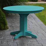 Red Barrel Studio® Nettie Plastic Dining Table Plastic in Blue | 32 H x 44 W x 44 D in | Outdoor Dining | Wayfair 4204F235FB8D4C40B29048E3AE510C91