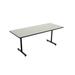 Rectangular Meeting Table Wood/Metal in White AmTab Manufacturing Corporation | 29 H x 72 W x 36 D in | Wayfair LT366D