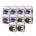 Tassimo Variety Selection - Cadbury Hot Chocolate/L'Or Latte Macchiato - 10 Packs (80 Servings)