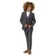 Roco Boys Grey Modern Fit Suit, 3 Piece Wedding Suit, Jacket, Waistcoat & Trouser Set, 12 Years
