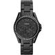 Fossil Watch for Women Riley, Quartz Multifunction Movement, 38 mm Black Stainless Steel Case with a Stainless Steel Strap, ES4519
