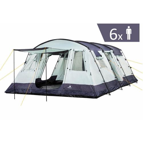 Campfeuer - Zelt XtraL für 6 Personen Dunkelblau / Grau 5000 mm Wassersäule