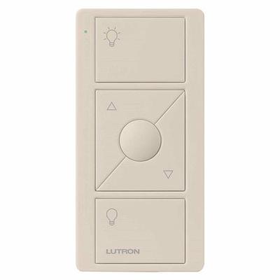 Lutron 06762 - PICO WIRELESS CONTROLLER 3 BUTTON WITH RAISE/LOWER LIGHT ALMOND Push Button Light Switch