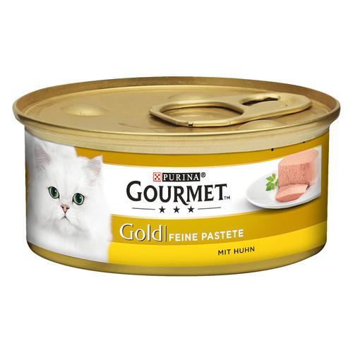 48 x 85g Feine Pastete Mix Gourmet Gold Katzenfutter nass