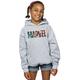 Marvel Comics Girls Logo Character Infill Hoodie Sport Grey 12-13 Years