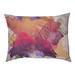 Tucker Murphy Pet™ Burkey Watercolor Butterfly & Rose Designer Pillow Fleece, Polyester in Pink/Brown | 17 H x 52 W x 42 D in | Wayfair