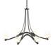 Hubbardton Forge Oval 38 Inch 6 Light Chandelier - 104116-1004