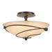 Hubbardton Forge Forged Leaves 13 Inch 2 Light Semi Flush Mount - 126712-1003