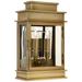 Visual Comfort Signature Collection Chapman & Myers Linear Lantern 15 Inch Tall 2 Light Outdoor Wall Light - CHO 2908AB