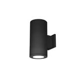 WAC Lighting Tube Architectural 12 Inch Tall 2 Light LED Outdoor Wall Light - DS-WD05-F27B-BK