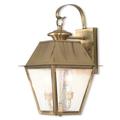 Livex Lighting Mansfield 16 Inch Tall 2 Light Outdoor Wall Light - 2165-01