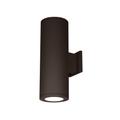 WAC Lighting Tube Architectural 12 Inch Tall 2 Light LED Outdoor Wall Light - DS-WD05-F27S-BZ