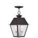 Livex Lighting Mansfield 15 Inch Tall 2 Light Outdoor Hanging Lantern - 2167-07