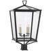 Visual Comfort Signature Collection Chapman & Myers Darlana 31 Inch Tall 4 Light Outdoor Post Lamp - CHO 7113BZ