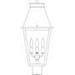 Arroyo Craftsman Croydon 20 Inch Tall 3 Light Outdoor Post Lamp - CRP-10RM-MB