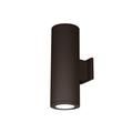 WAC Lighting Tube Architectural 17 Inch Tall 2 Light LED Outdoor Wall Light - DS-WD06-F27C-BZ
