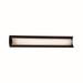 Justice Design Group Fusion 30 Inch 1 Light LED Bath Vanity Light - FSN-8635-OPAL-MBLK