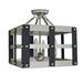 Framburg Metro Artisan 14 Inch 4 Light Semi Flush Mount - 5342 SP/MBLACK