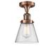 Innovations Lighting Bruno Marashlian Small Cone 6 Inch 1 Light Semi Flush Mount - 517-1CH-AC-G64-LED